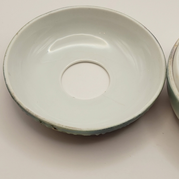 Vintage PK Selesia Porcelain  Floral Hair Receiver, Hand Painted Porcelain. - Picture 6 of 7